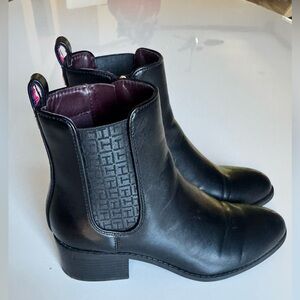 Tommy Hilfiger Black Ankle Boots